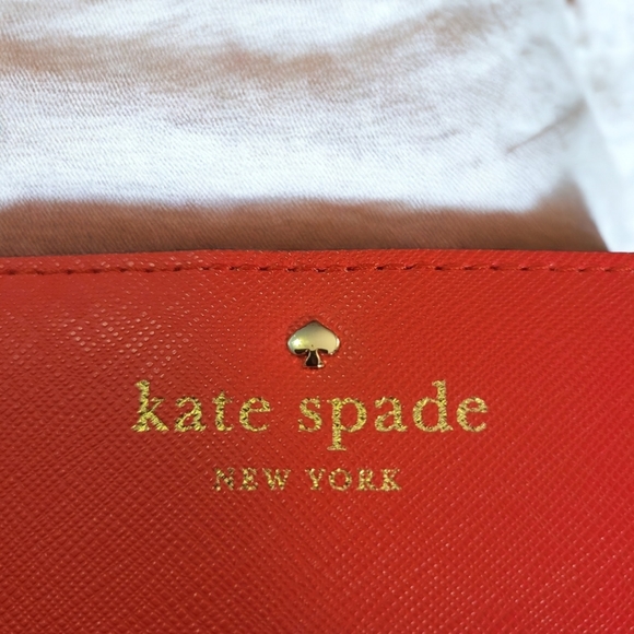 Kate Spade stacy mikas pond wallet coral New - Picture 8 of 12